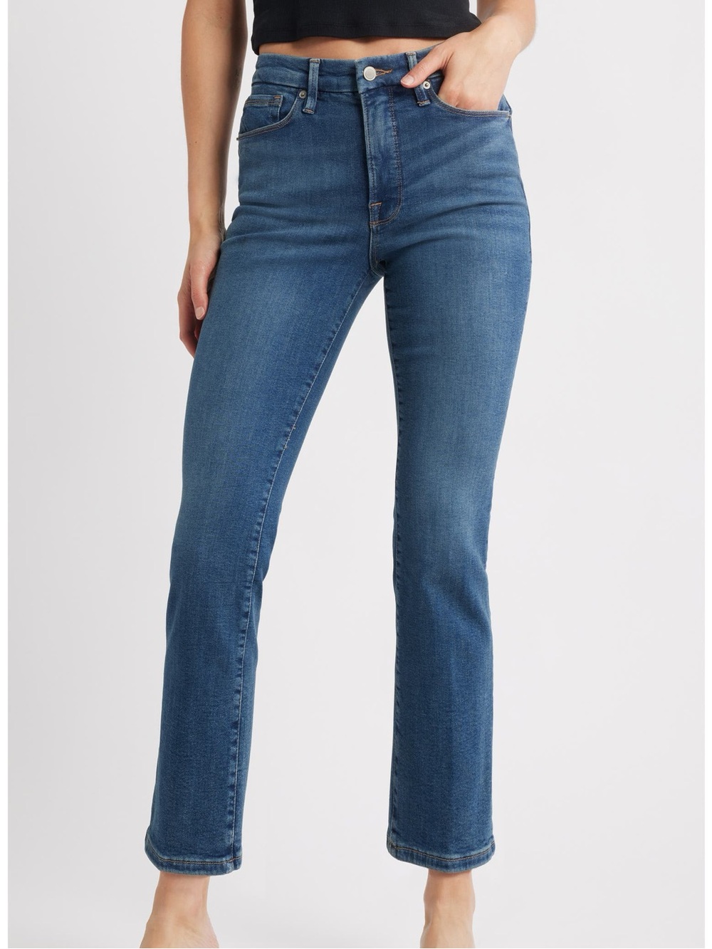 Good American Good Legs straight leg jeans NWOT
